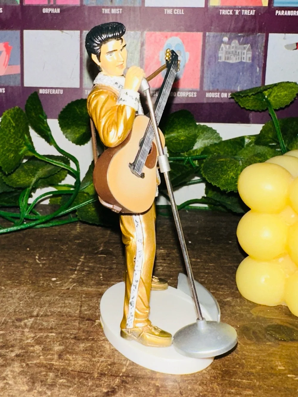 Vintage Elvis Presley Trevco Golden Suit Christmas Ornament